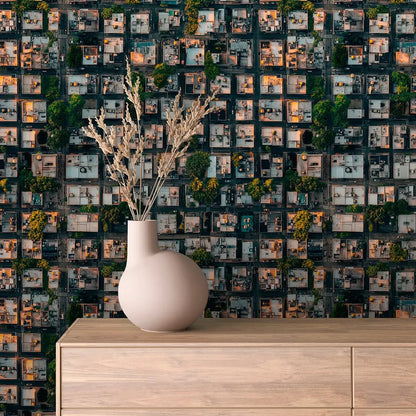 Golden Hour City Grid