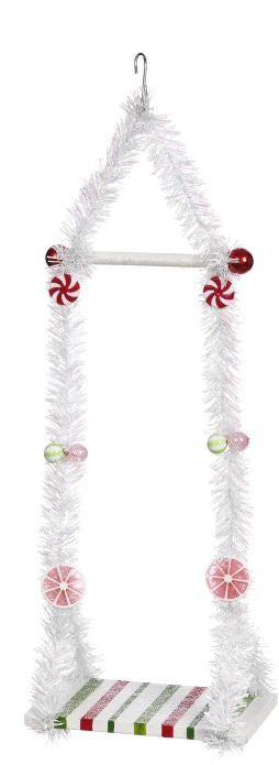 Single Elf Medium Swing - White, Green And Red