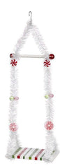 Single Elf Medium Swing - White, Green And Red