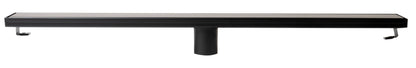 ALFI brand ABLD32B ABLD32B-BM 32" Black Matte Stainless Steel Linear Shower Drain with Solid Cover
