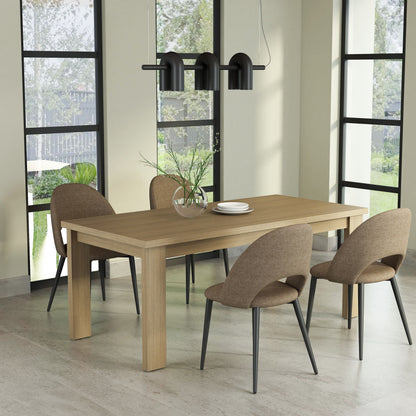 Brentford Dining Table (Light Brown)