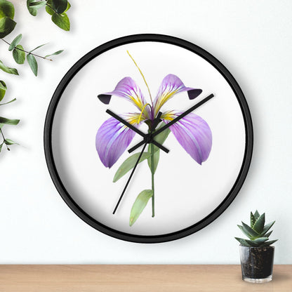 Purple Flower Wall clock
