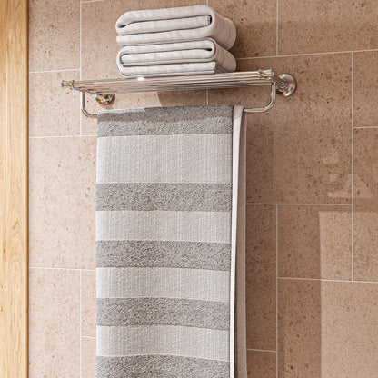 ALFI brand  AB9583 Polished Chrome 23 inch Towel Bar & Shelf Bathroom Accessory