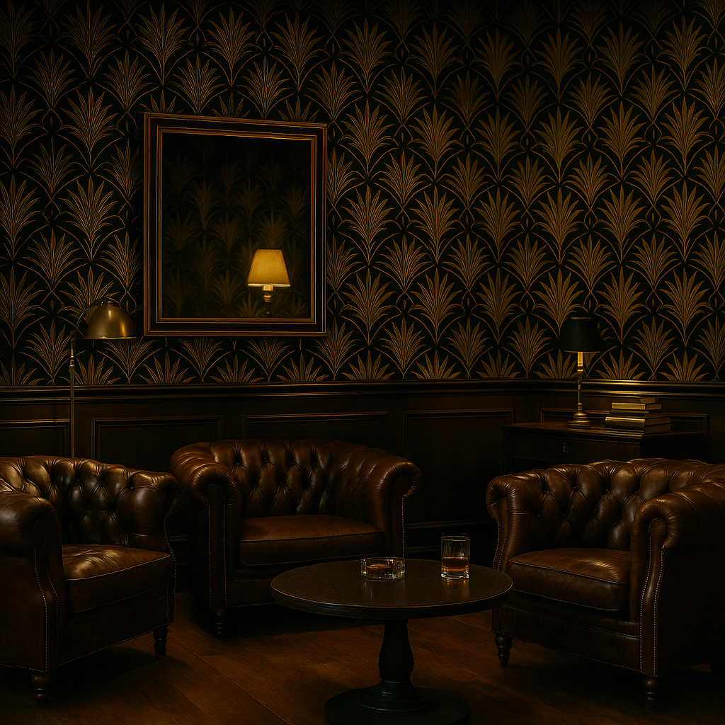 Art Deco Palm Wallpaper