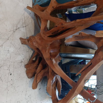 Abstract Teak Wood Sculpture