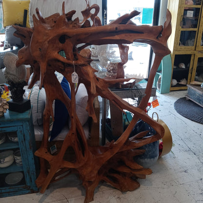 Abstract Teak Wood Sculpture