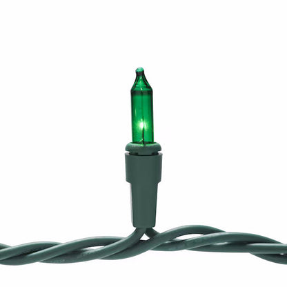 GE String-A-Long 100-Count 20.6-ft Green Incandescent Plug-In Christmas String Lights