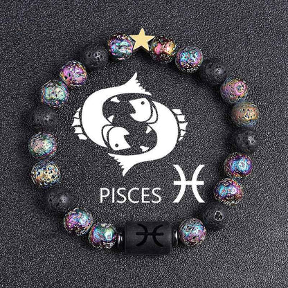 European and American Zodiac Twelve Constellation Bracelet - Beaded Design