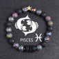 European and American Zodiac Twelve Constellation Bracelet - Beaded Design