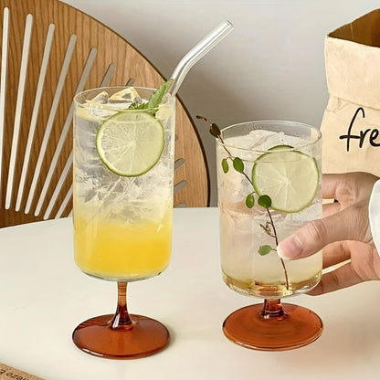 Elegant Stemmed Water Glasses Set, Multipurpose Reusable Insulated