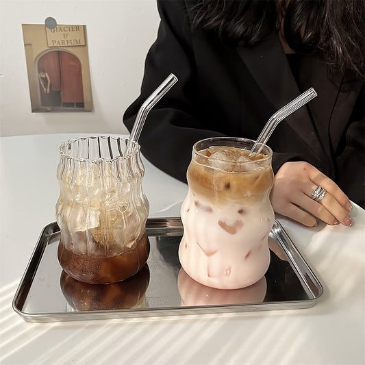 Premium 530ml Insulated Glass Cup for HotCold Drinks