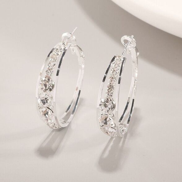 European American Mosaic Earrings - Stylish Air Drill Women's Earrings