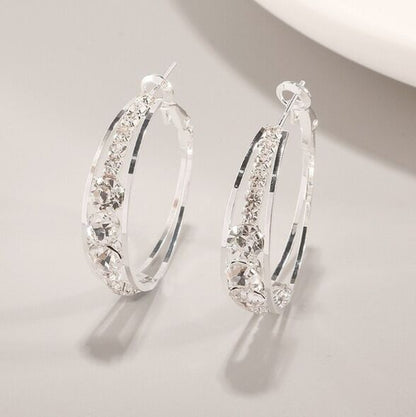 European American Mosaic Earrings - Stylish Air Drill Women's Earrings