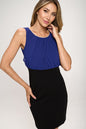 Sleeveless Two-Tone Fitted Dress | Apparel | Kitchen + Metal