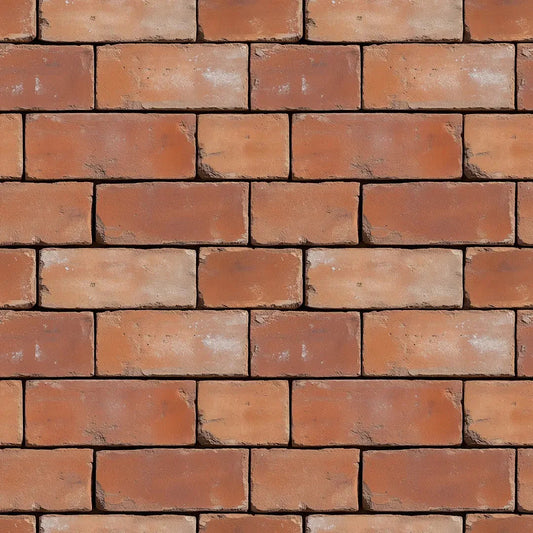 Warm Terracotta Kiln Brick Wall