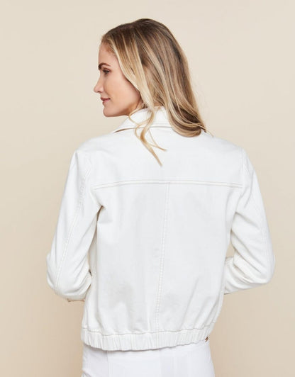 Adler Denim Jacket - Pearl White