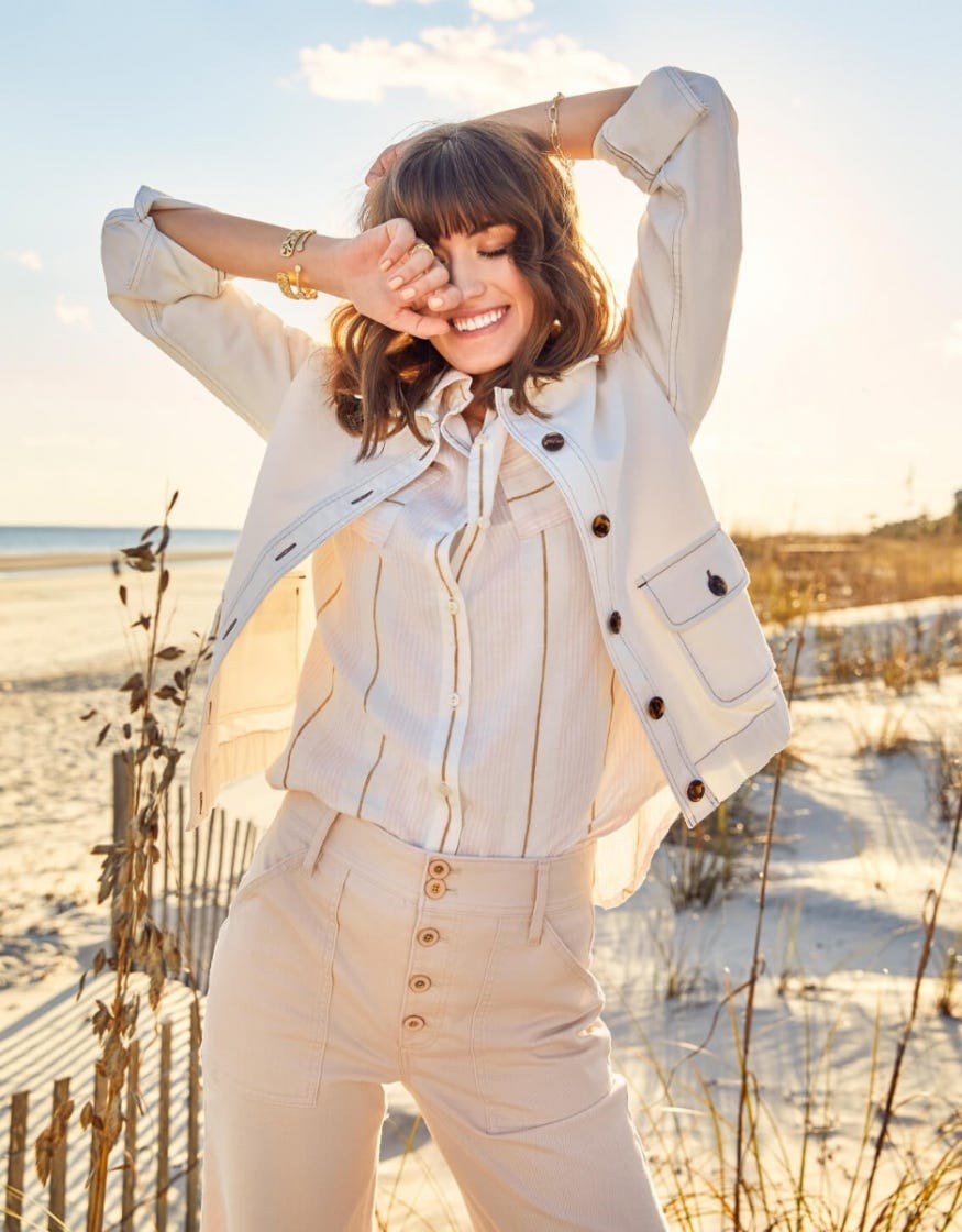 Adler Denim Jacket - Pearl White