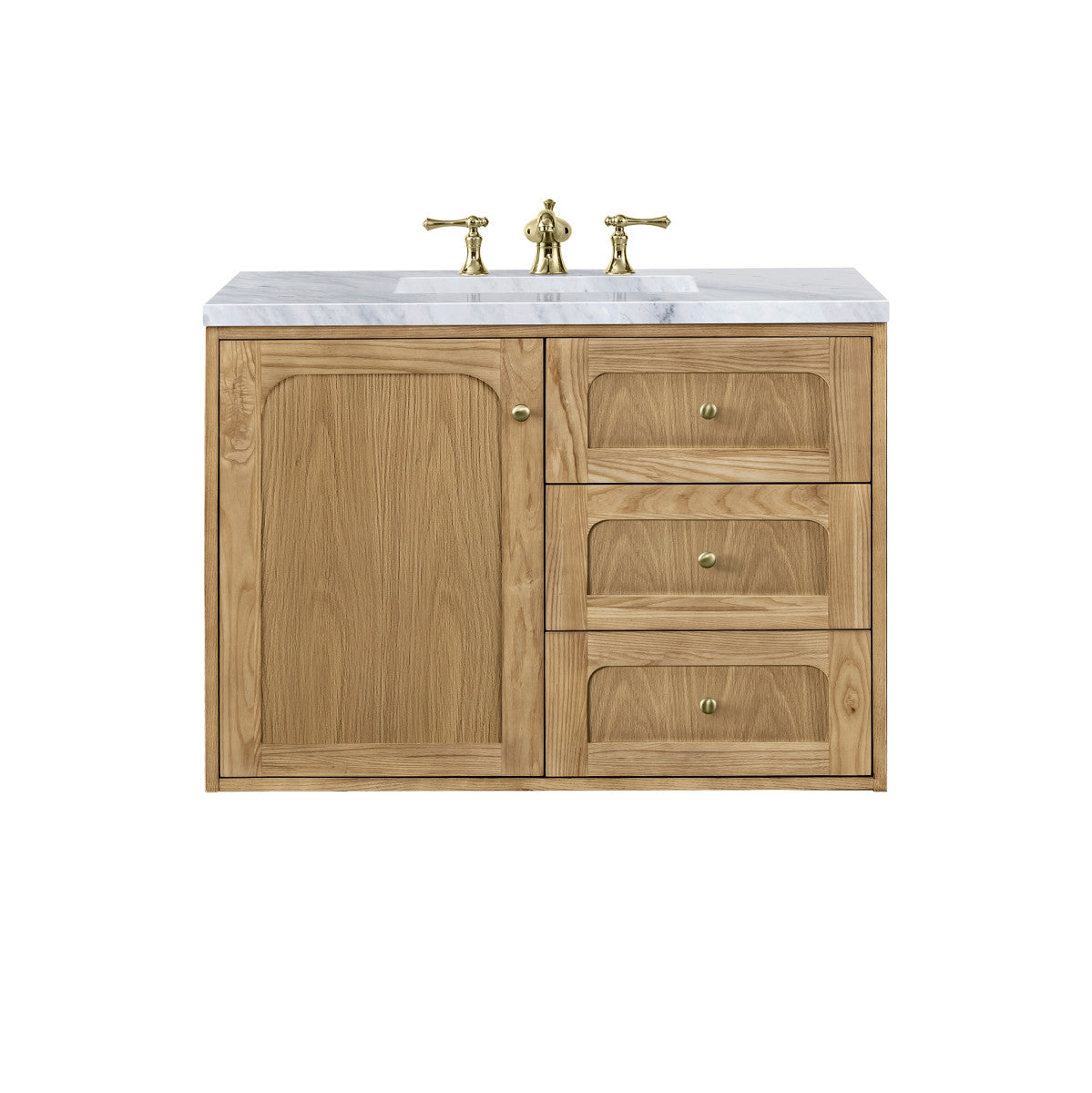 Laurent 36" Single Vanity Cabinet, Light Natural Oak