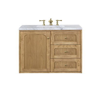 Laurent 36" Single Vanity Cabinet, Light Natural Oak