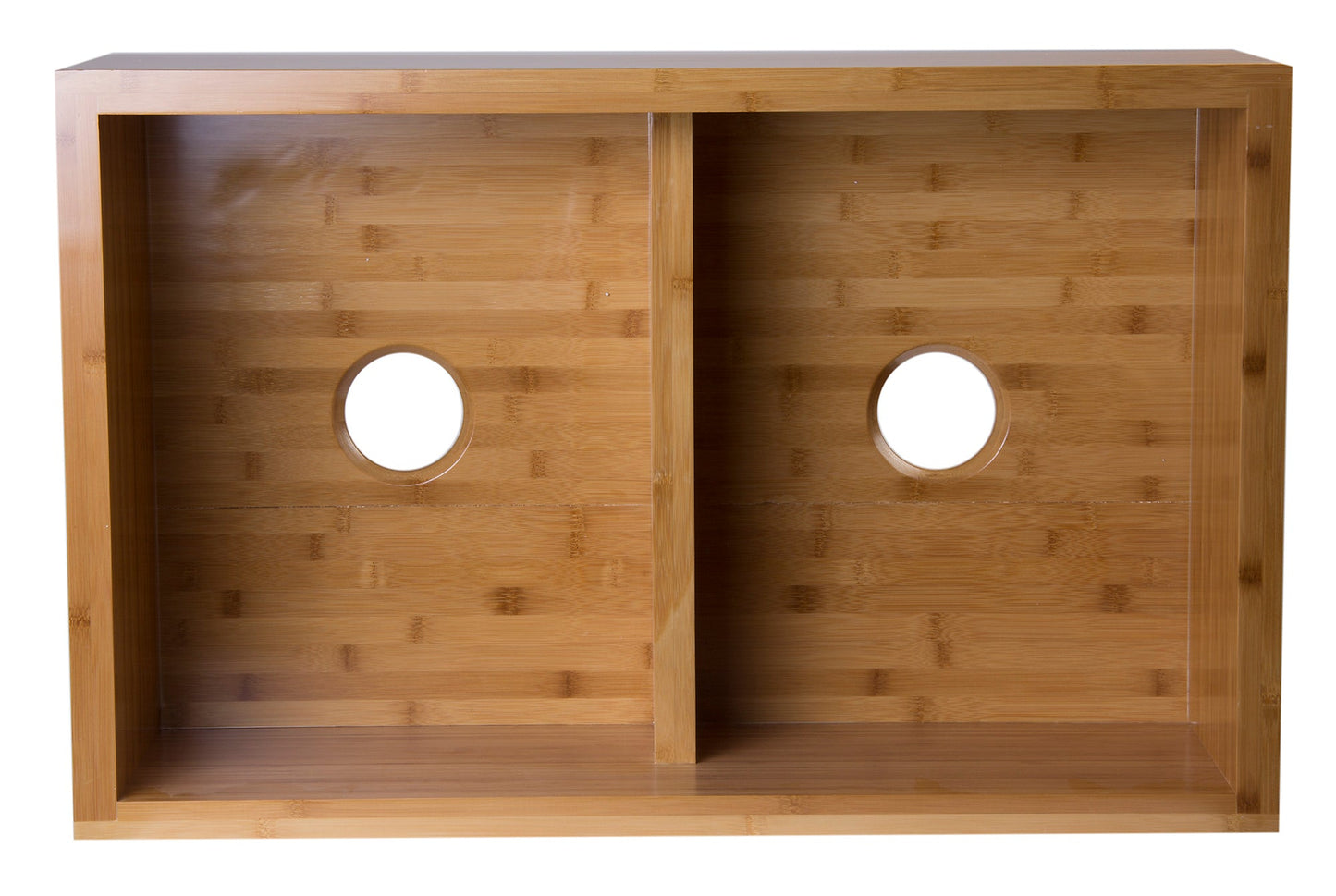 ALFI brand  AB3321 33" Double Bowl Bamboo Kitchen Farm Sink