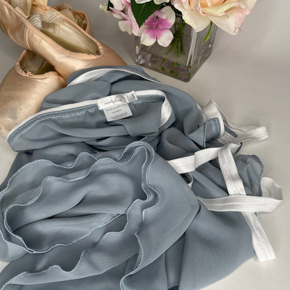 Glacier Blue Chiffon Ballet Wrap Skirt - Contemporary