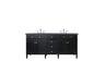 Brittany 72" Double Vanity Cabinet