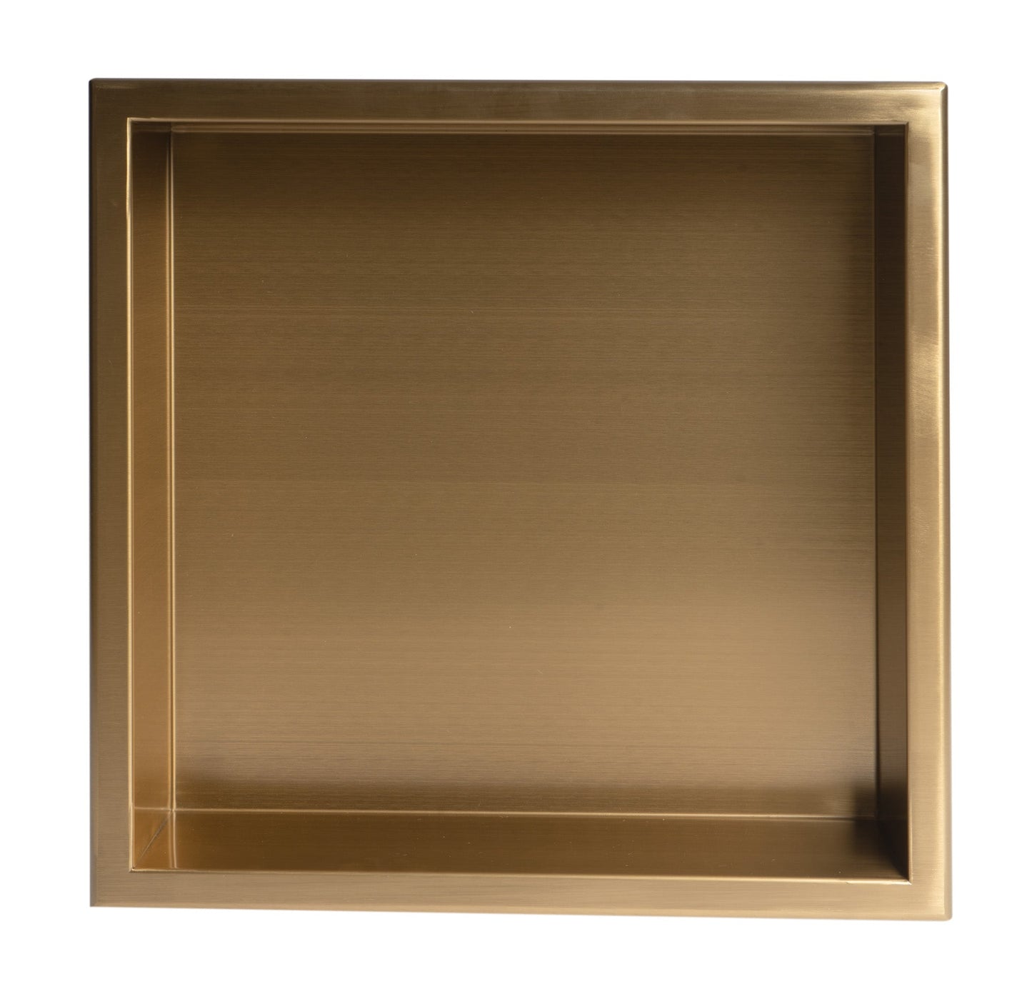 ALFI brand ABNP1616 16" x 16" Steel Square Single Shelf Shower Niche