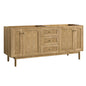 Laurent 72" Double Vanity Cabinet, Light Natural Oak