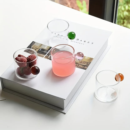 Sleek Set of 6 HeatResistant Glass Cups 100ml