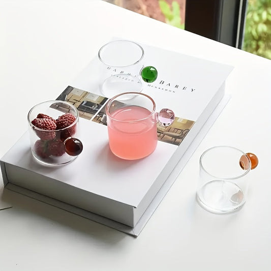 Sleek Set of 6 HeatResistant Glass Cups 100ml
