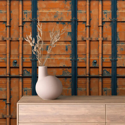 Forged Rust and Steel Mural