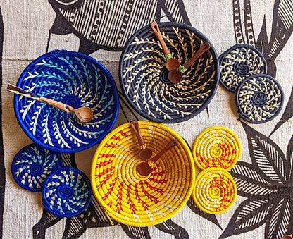 Handmade Woven Drink Coasters Set of 4