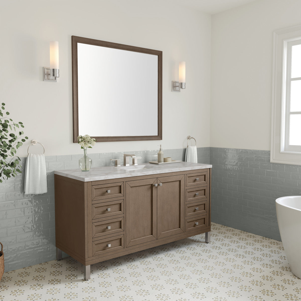 Chicago 60" Single Vanity Cabinet