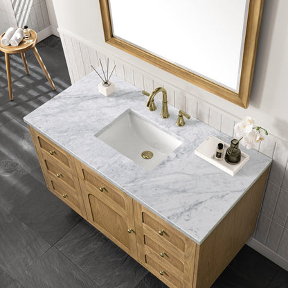 Laurent 48" Single Vanity Cabinet, Light Natural Oak