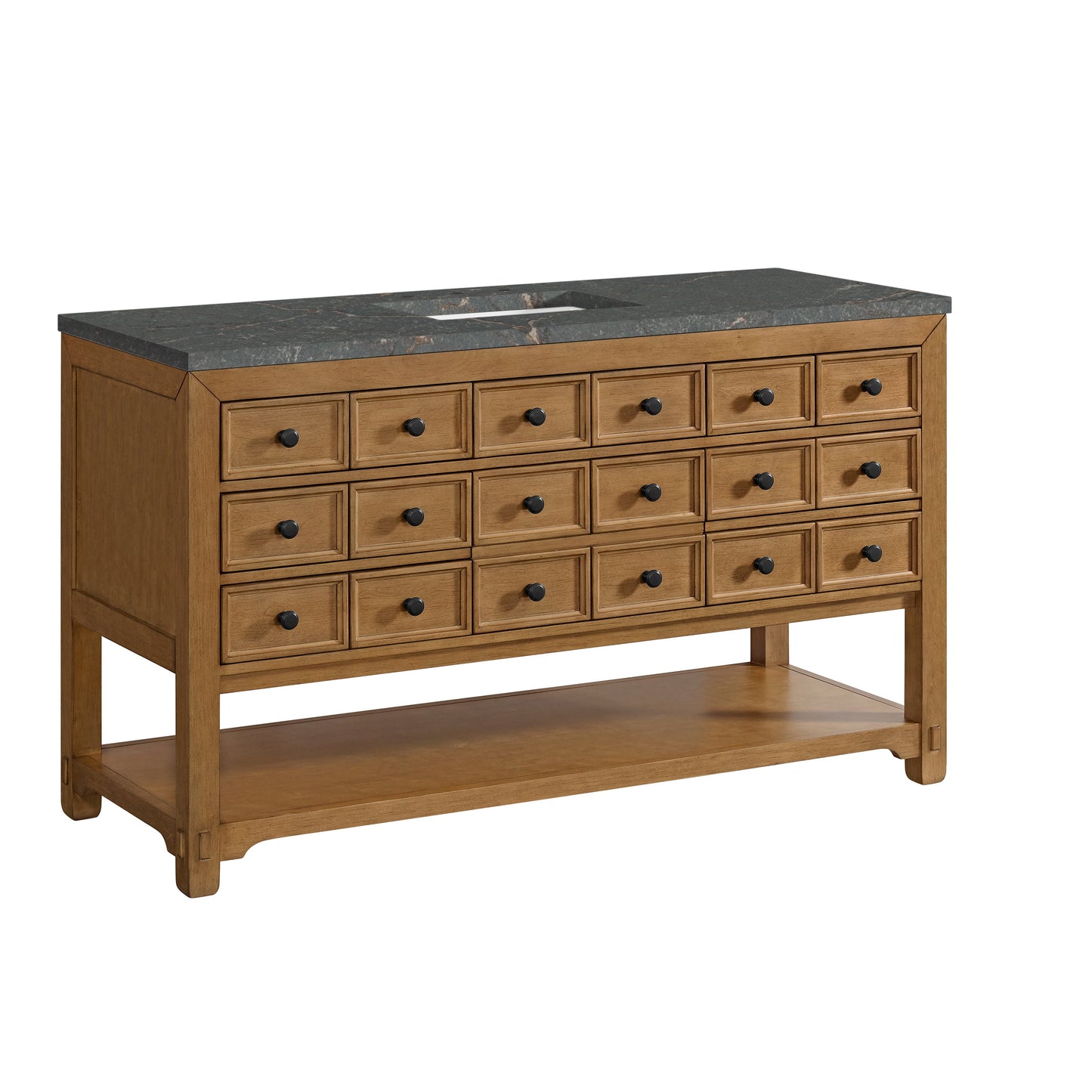 Malibu 60" Single Vanity Cabinet, Amber Birch
