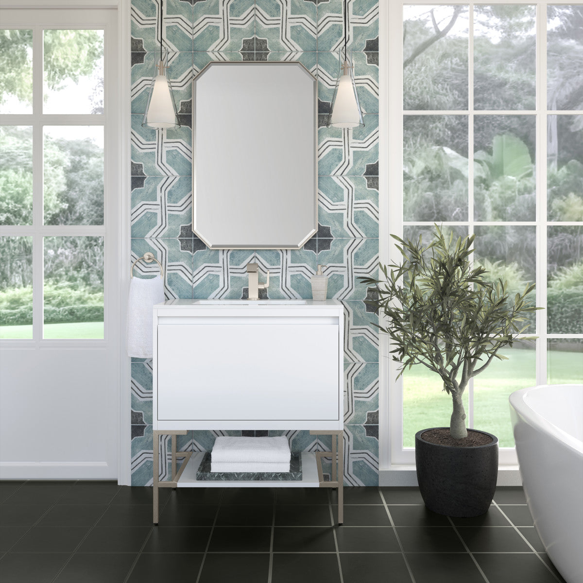 Mantova 31.5" Single Vanity Cabinet