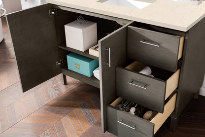 Metropolitan 48" Single Vanity Cabinet, Silver Oak