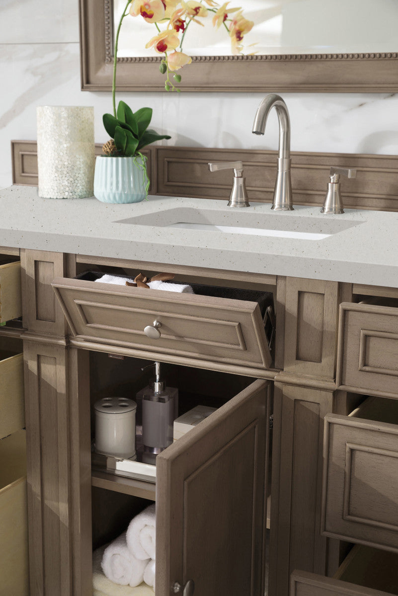 Bristol 60" Single Vanity Cabinet, Bright White