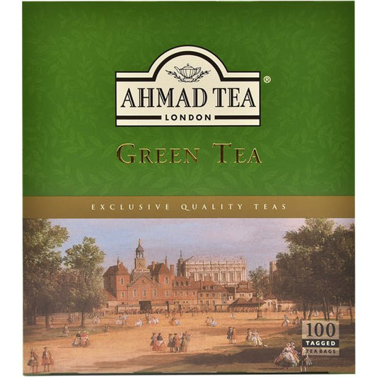 Ahmad Tea Green 100 Tagged Bags