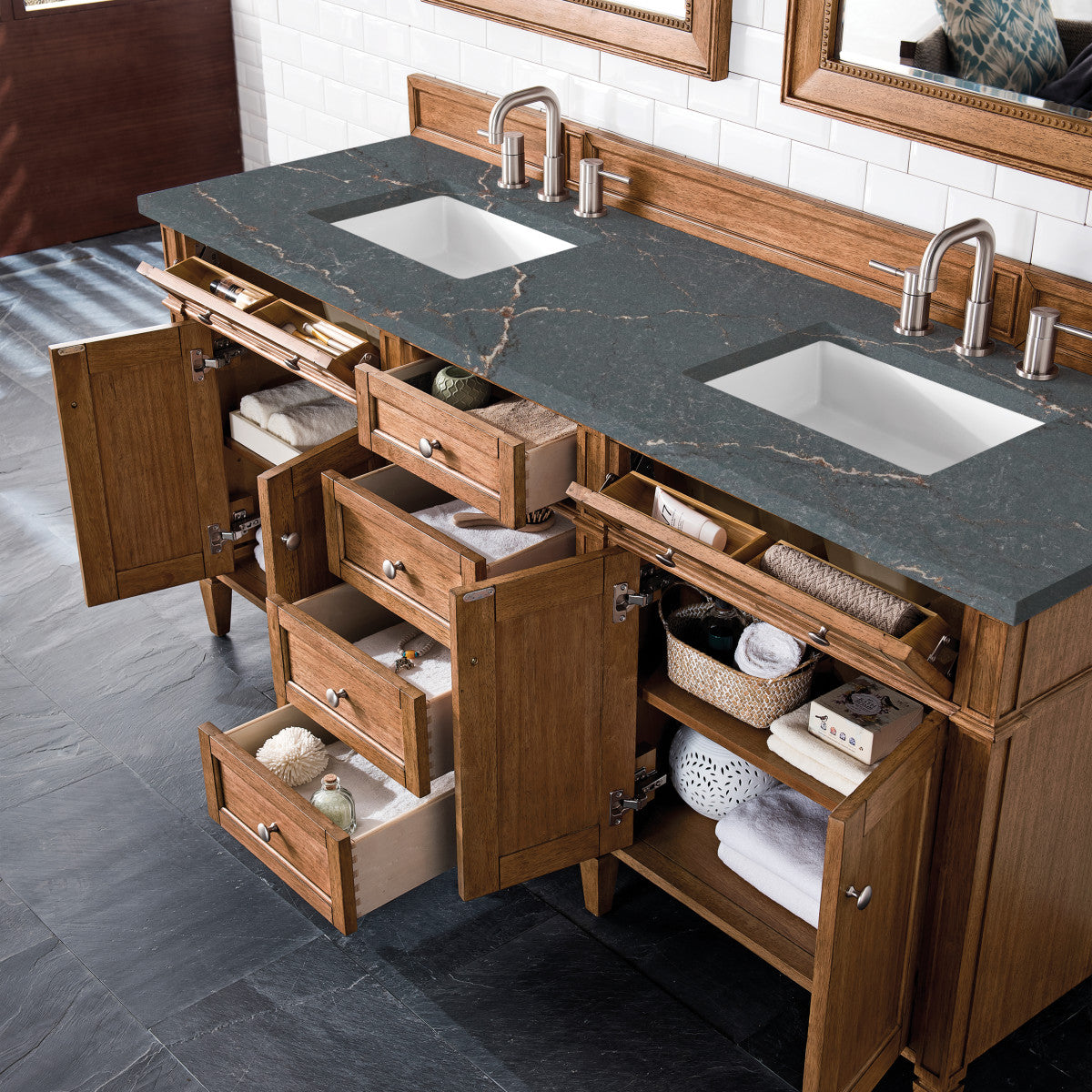 Brittany 72" Double Vanity Cabinet