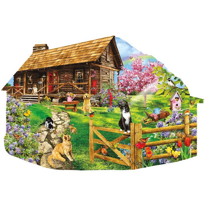Mountain Spring  Shaped Puzzle