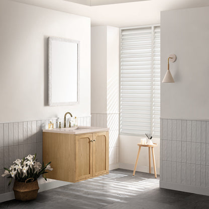 Laurent 30" Single Vanity Cabinet, Light Natural Oak