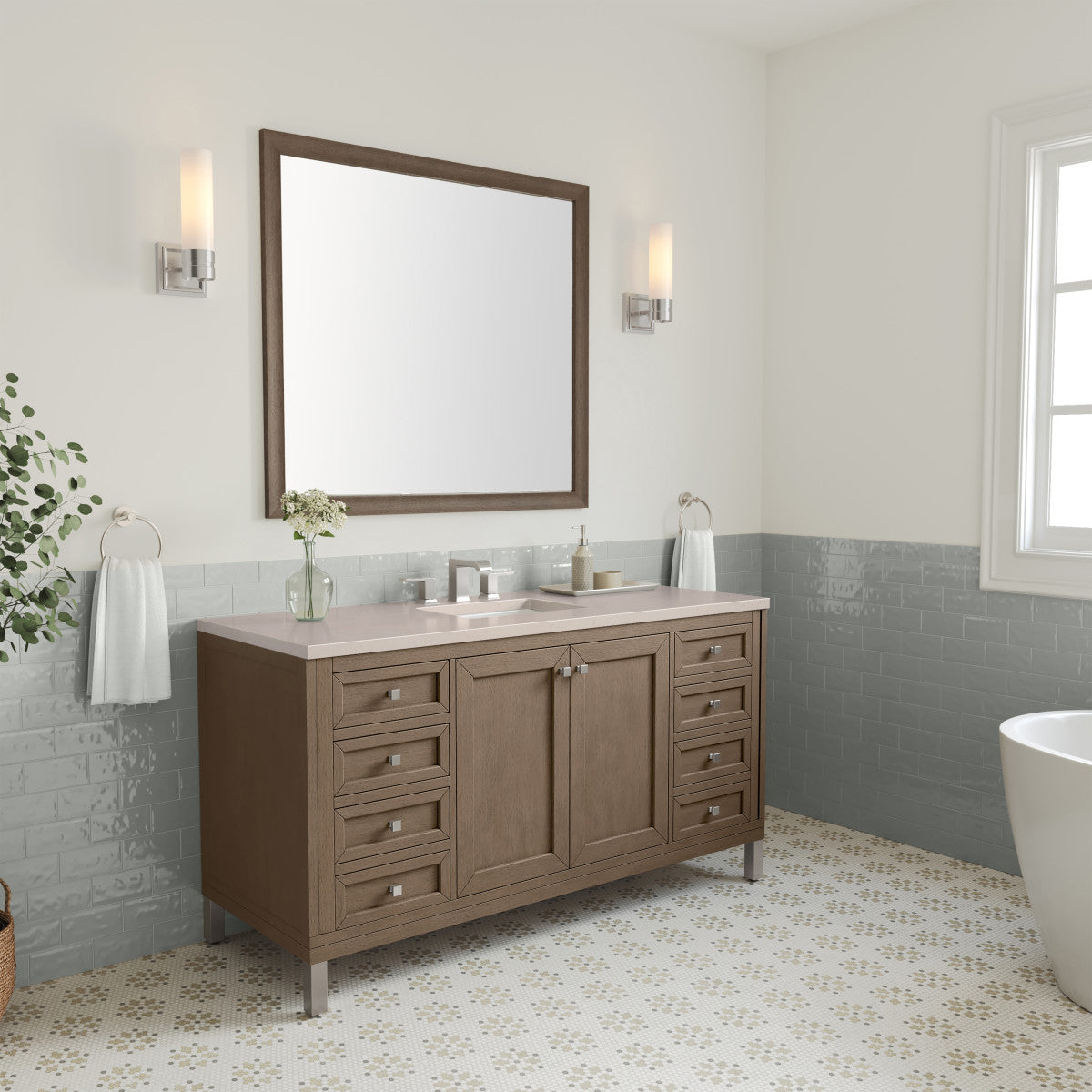 Chicago 60" Single Vanity Cabinet