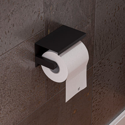 AlFI brand ABTPC66 Stainless Steel Toilet Paper Holder with Shelf