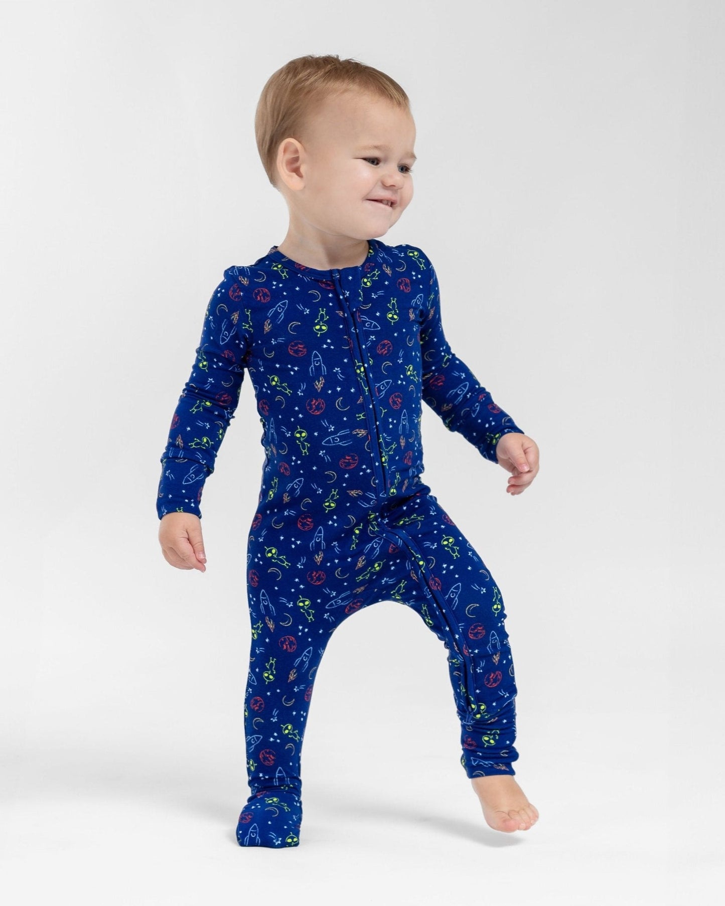 Alien Bamboo Romper For Toddler