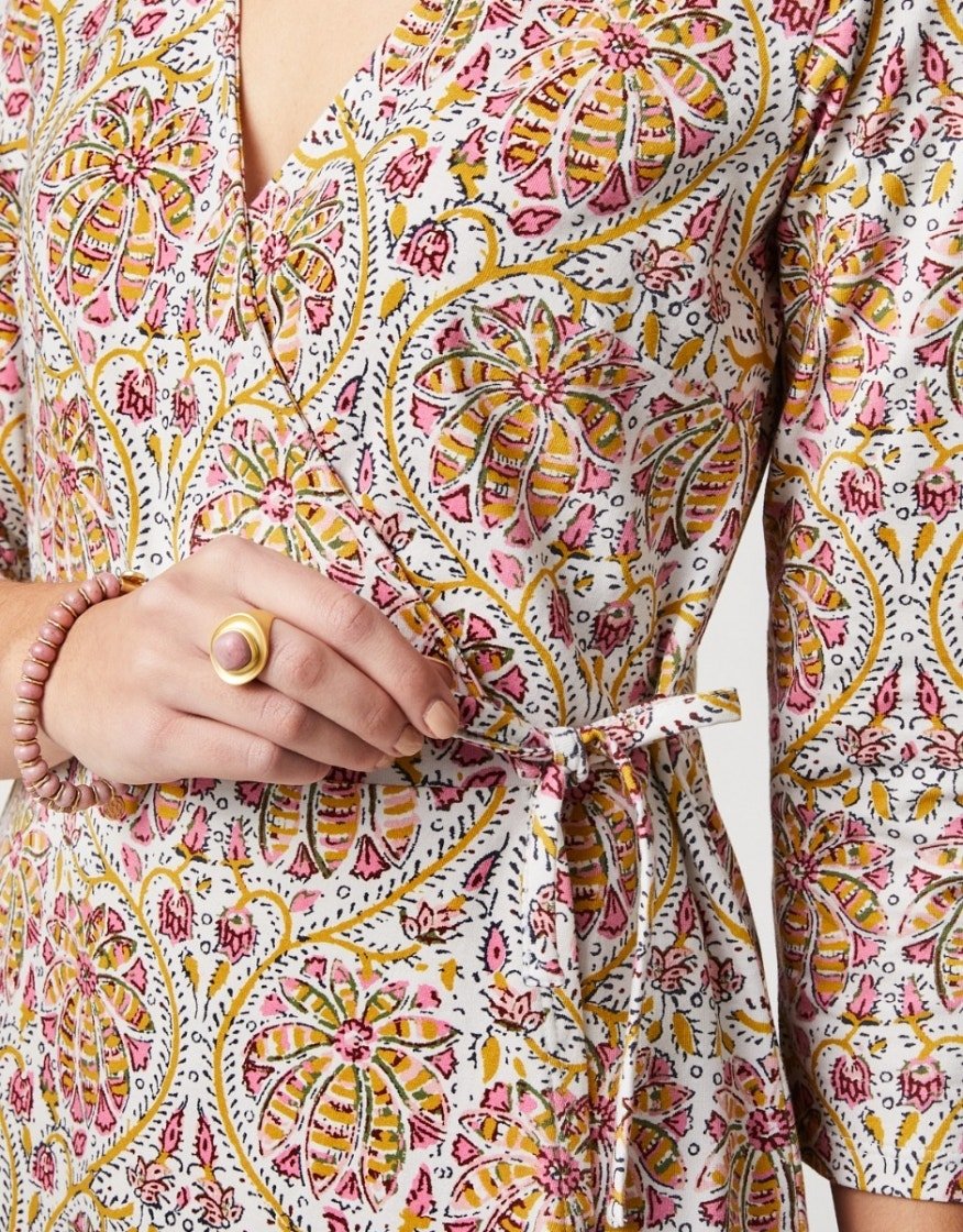 Alisa Wrap Dress - Pepper Hall Batik