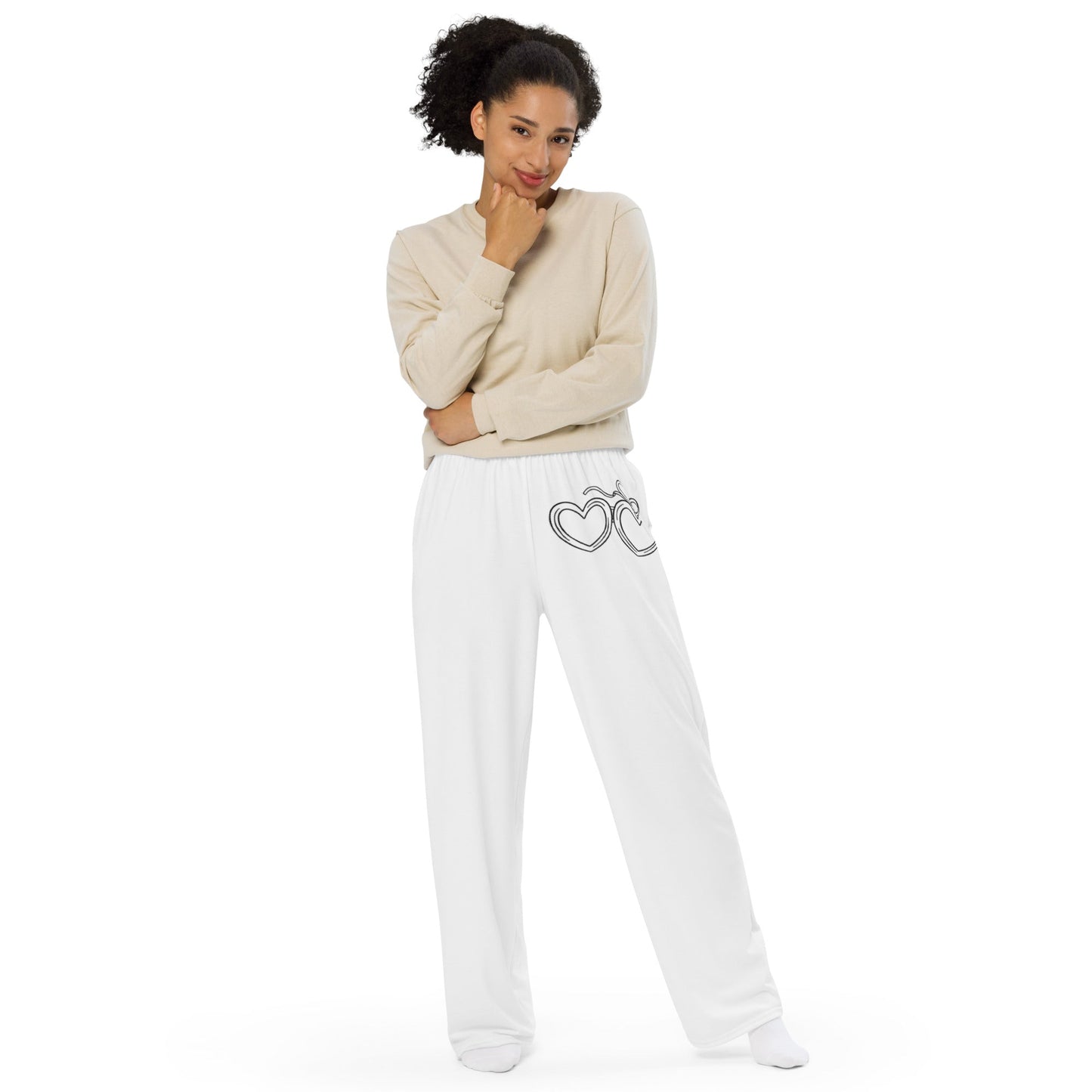 Customizable: Heart Locket Wide Leg Pants