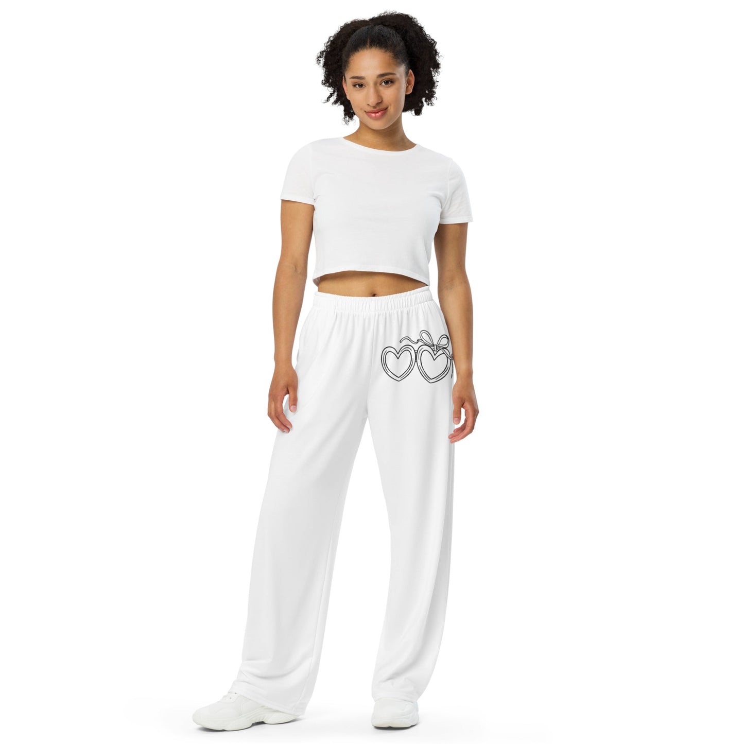 Customizable: Heart Locket Wide Leg Pants