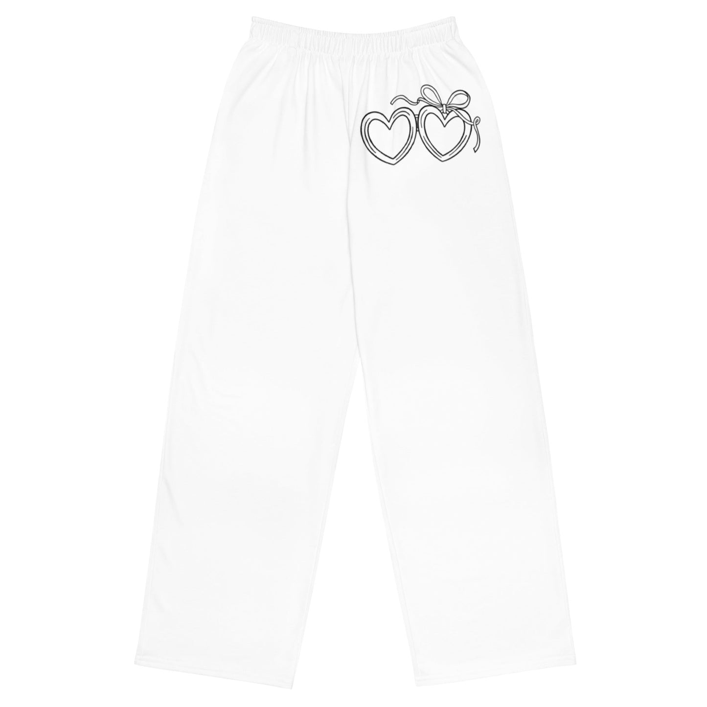 Customizable: Heart Locket Wide Leg Pants
