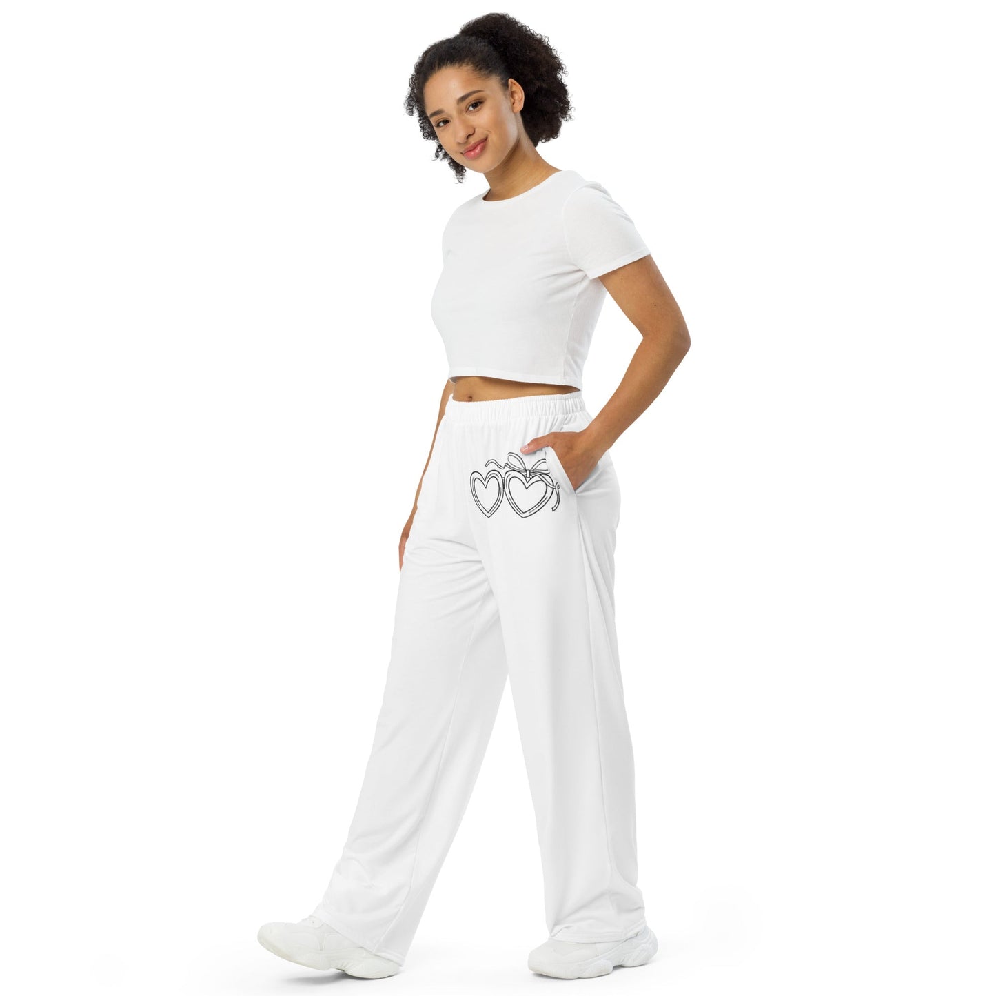 Customizable: Heart Locket Wide Leg Pants